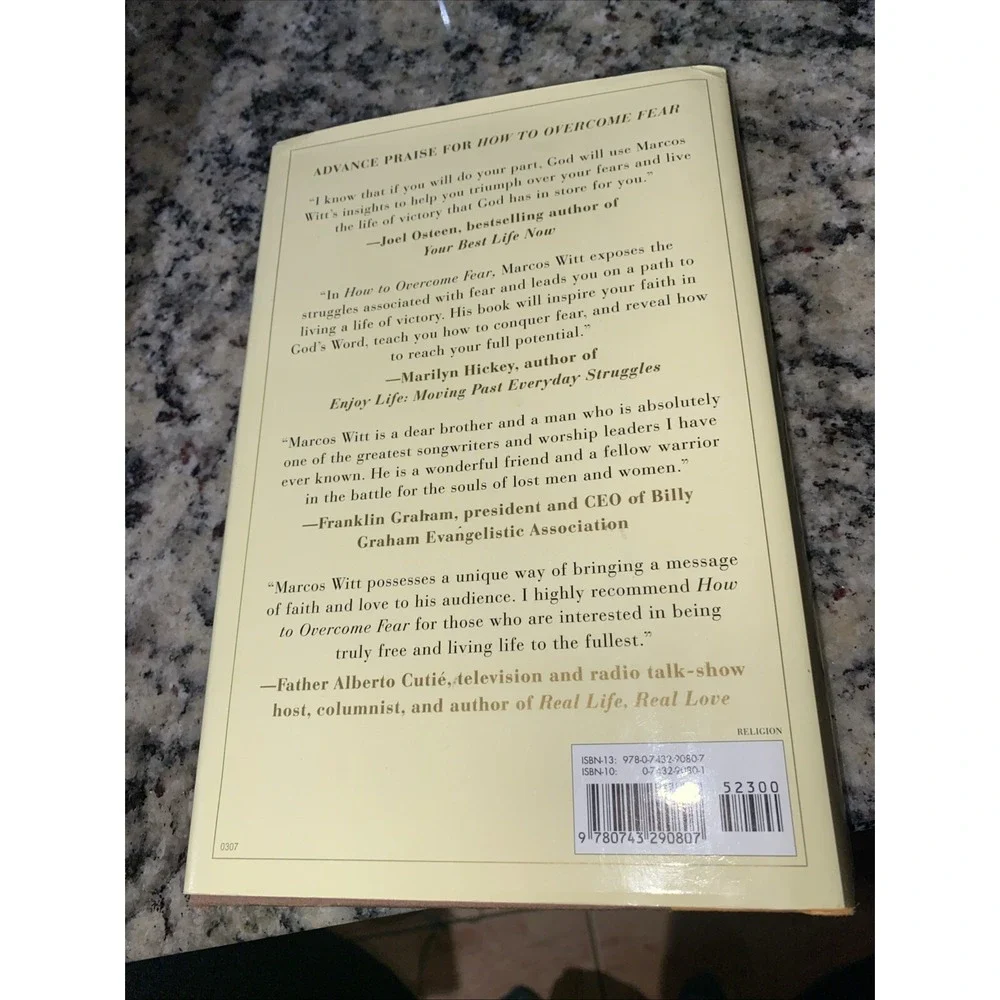 How to Overcome Fear: and Live Your Life to - Marcos Witt, 0743290801, hardcover